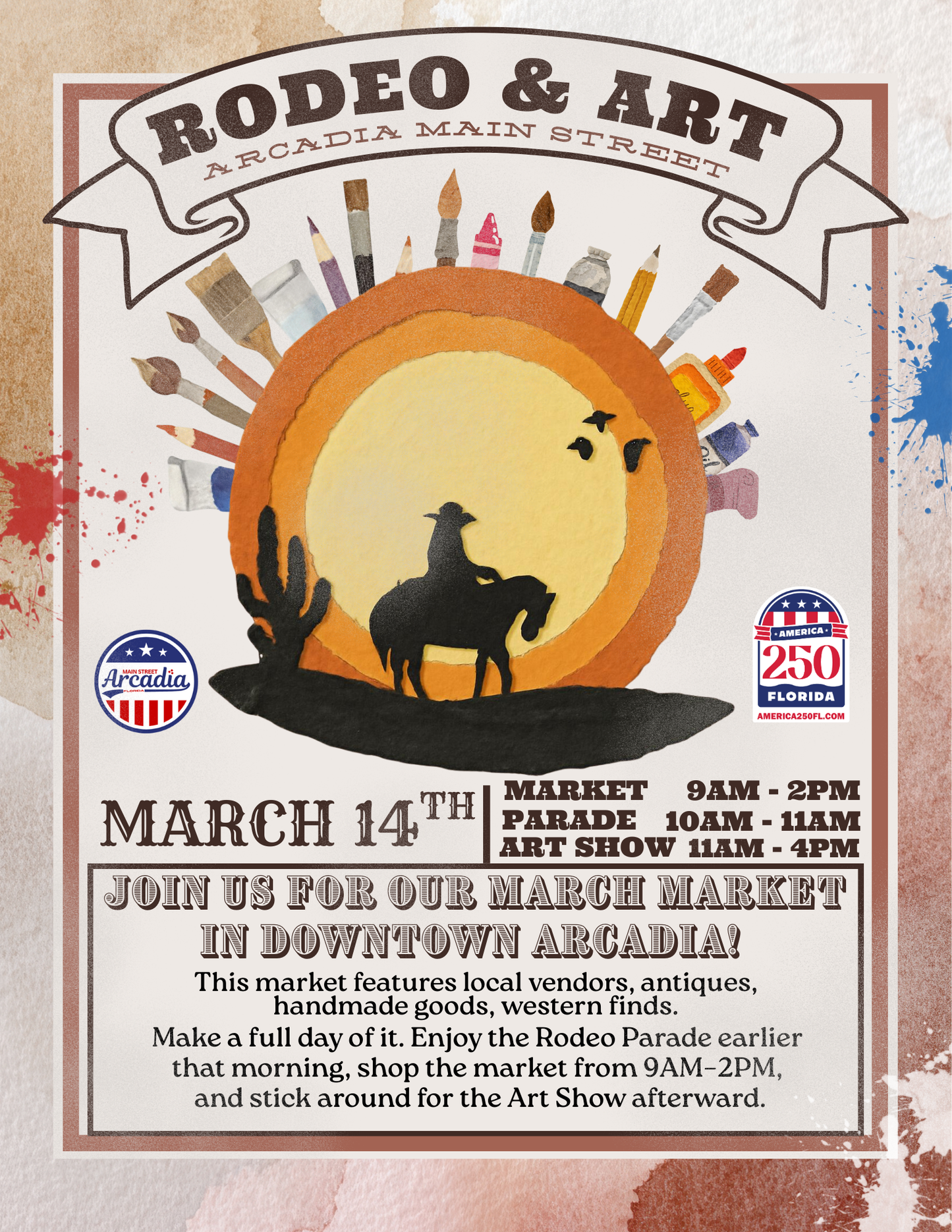 March 14th - Discover Arcadia Market Art Vendor